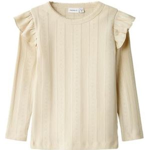 Name it Nmfjulia Ls Slim Top Noos Meisjes Top - Summer Sand