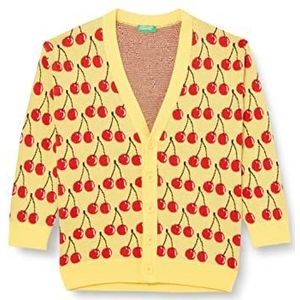 United Colors of Benetton Cardigan pour garçon, Giallo A Fantasia 902, M