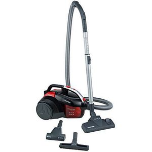 Hoover LA71_LA30 Lander Stofzuiger zonder zak, EEK A/cycloontechnologie, 700 W, luxe zwart/rood/kosmos-grijs