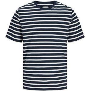 JACK & JONES Uniseks T-shirt van biologisch katoen voor heren, Navy Blazer 1.