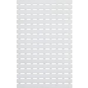 WENKO Arinos Badmat wit - antislip badmat met zuignappen, kunststof, 40 x 63 cm, wit