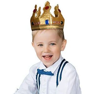 Dress Up America - Prachtige koningskroon voor kinderen 463, Eén maat, meerkleurig