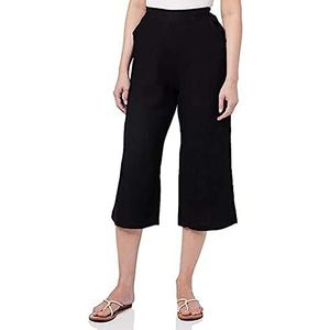 Bonateks, Pantalon coupe droite avec poches et taille élastique, taille 42, taille américaine XL - Noir - Fabriqué en Italie, Noir, 44