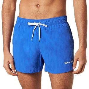 Champion Legacy Beachshorts Ac Small Logo Shorts Zwembroek voor heren, Kobalt Blauw