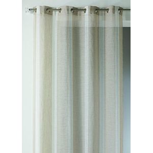 Home Maison HM6927300 gordijn, verticaal, gestreept, polyester, 145 x 260 cm, linnen