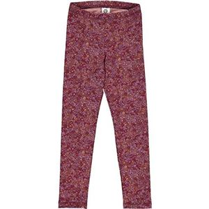 Müsli by Green Cotton Legging décontracté pour fille Petit Blossom, Fig/Boysenberry/Berry Red, 134 mince