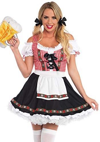 Leg Avenue Beer Garden Babe Panamas, (veelkleurig), (fabrieksmaat: medium 10-12) dames, Meerkleurig