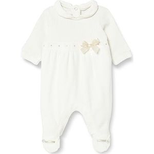 Chicco Chenille overall met voet, pyjama voor baby's en jongens, Wit (613)