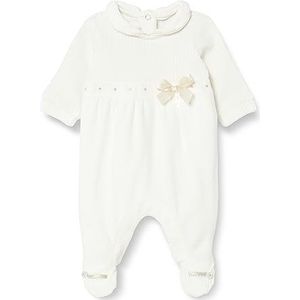 Chicco Chenille overall met voet, pyjama voor baby's en jongens, babymeisjes, Wit (613)