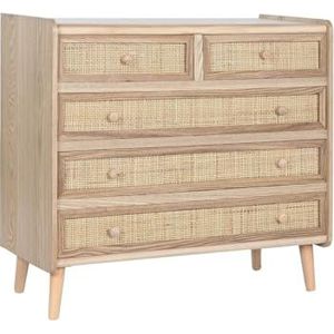 Home ESPRIT Commode van Paulownia-hout, 80 x 35 x 77 cm