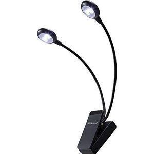 Roland LCL-15C dubbele clip-lamp, koudwit, 4 lampen, LCL-15C