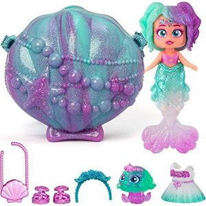 KOOKYLOOS Mermaids Pearl Zeemeermin pop met 1 schelptas, 1 zeemeerminstaart, 1 huisdier, kleding, accessoires en schoenen
