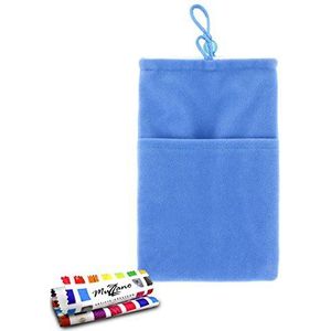 Muzzano Beschermhoes voor Sony Xperia Z [Cocoon] [blauw] + stylus en reinigingsdoek - ultieme bescherming tegen stoten, elegant en duurzaam voor de Sony Xperia Z