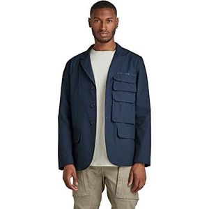 G-STAR RAW Stacked Pocket blazer heren, Blauw (Dk Patriot Blue A790-7160)