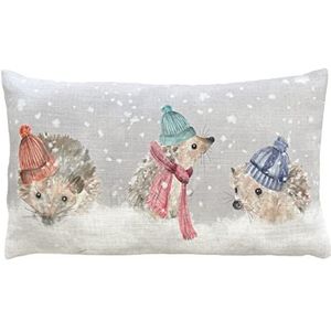 Evans Lichfield Snowy Hedgys kussensloop 30 x 50 cm