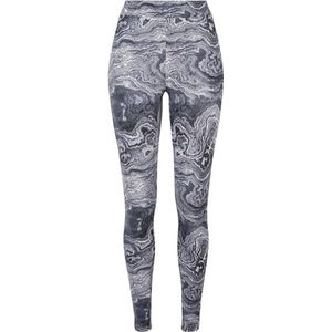 Urban Classics Dames Soft Aop Leggings Dames, Blackoil