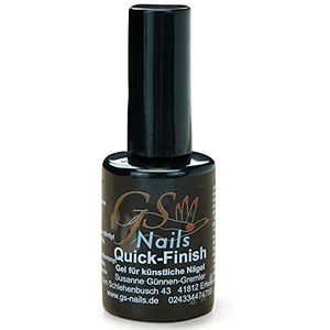 GS-Nails Quick Finish Nagellak, 15 ml, uv-lak, glanzend, nieuwe formule, Made in Germany