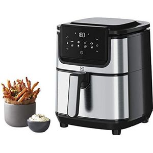 Electrolux E6AF1-4ST Enkel 3,5 l Vrijstaand 1500 W Heteluchtfriteuse Zwart, Roestvrijstaal