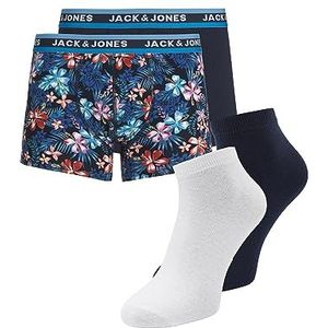 Jack & Jones Jacfairfield Weekendset Boxershorts voor heren, Navy Blazer/Pack: Navy Blazer - Blazer - Wit
