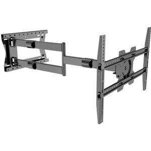 nanook Nanook 2100 TV muurbeugel met lange arm voor tv's 42-75 inch, extra lange verlenging tot 100 cm, robuuste tv-houder, draaibaar, zwart