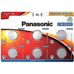 Panasonic Blister 6 x CR2032 lithium knoopcellen