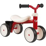 Smoby - ride-on rookie rood - metaal - voor kinderen vanaf 12 maanden - gebogen zadel - stille wielen - 721400