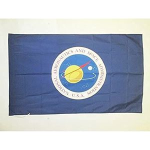 AZ FLAG Vlag NASA uit de VS 90 x 60 cm – nationale vlag Aeronautics and Space Administration USA 60 x 90 cm vlaggenschede