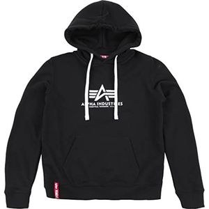 ALPHA INDUSTRIES New Basic capuchontrui voor dames, zwart.