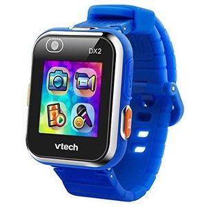 VTech Kidizoom DX2 Smart Watch Smartwatch voor kinderen, dubbele camera, video, spel, blauwe kleur, ESP-versie (80-193822)