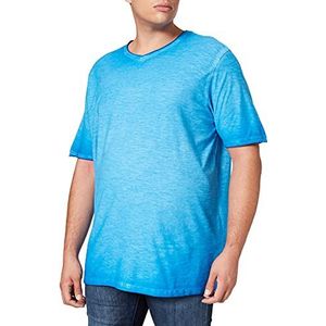 JP 1880 Menswear 793009 AC/DC T-shirt grote maat L-8XL, Pauw Blauw