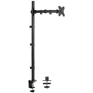 VIVO STAND-V011 Bureaustandaard voor eenvoudige monitor met 39 inch bureaustandaard, volledig verstelbaar, kantelen en scharnieren, voor schermen van 13 tot 32 inch tot 10 kg met montage