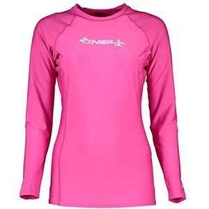 O'Neill Wetsuits Wms Basic Skins L/S Crew Damesjas met lange mouwen, Fox Pink