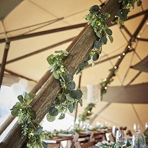 Ginger Ray Botanische bladslinger met verlichting voor bruiloften en feesten, 1,8 m