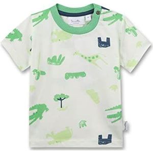 Sanetta T-shirt voor baby's en jongens, Ivoor