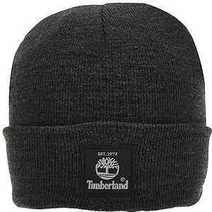 Timberland Shorts Watch Cap With Woven Label Winterhoed Heren, Grijze jaspis houtskool