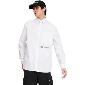 KARL LAGERFELD JEANS T-shirt tissé régulier, Blanc., S