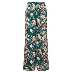Joe Browns Pantalon de pyjama en satin pour femme Motif floral Paon, paon, 8