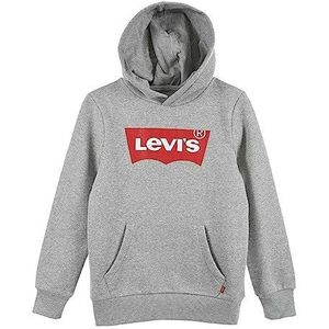 Levi's Kids Hoodie Batwing met Logo Grijs Melange