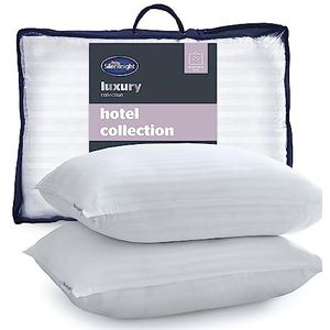 Silentnight Hotel Collection hoofdkussen, wit, 2 stuks