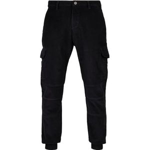 Urban Classics Cargo-joggingbroek voor heren van corduroy, Navy Blauw