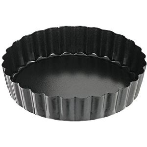 Küchenprofi 810011004 taartvorm, metaal, zwart, 12 x 12 x 5 cm, 4 stuks