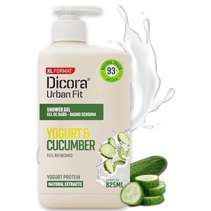 DICORA UF Shower Cream Protein YOGURT & CUCUMBER 825 ml