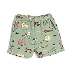 Koton Babyboys Short élastique en coton texturé, Vert (789), 9-12 Monate