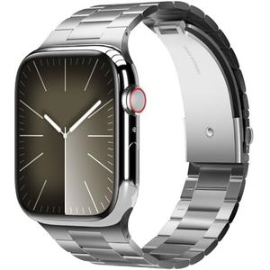 elago Metalen armband compatibel met Apple Watch armbanden 40 mm 41 mm 44 mm 45 mm, met iWatch serie 7 6 SE 5 4, premium metalen vervanging, roestvrijstalen deksel, verstelbare hoes voor mannen en