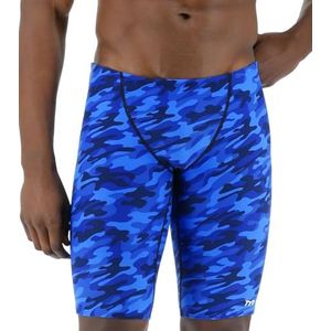 TYR Durafast Elite Athletic Jammer Herenbadpak, blauw/camouflage, 2, Blauw/Camouflage