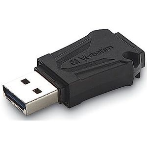 Verbatim ToughMax USB-stick, 16 GB, USB 2.0, extreem sterke USB-stick, voor laptop, ultrabook, tv, autoradio, stick 2.0, USB-stick, duurzaam, zwart