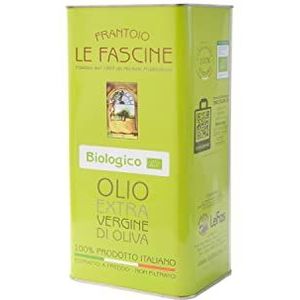 Le Fascine 100% Italiaanse Pugliese Provençaalse Extra Vierge Olijfolie Gemaakt van een enkele Provençaalse cultivar (Peranzane) (doos van 3 liter)