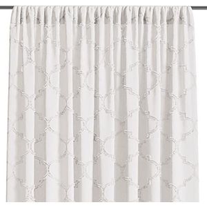 AmeliaHome Delva gordijn 140x250 cm 1 stuk semi-transparant plooiband crème