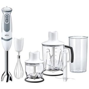 Braun MultiQuick 5 MQ5245WH blender 1,25 l Staafmixer 1000 W Grijs, Wit