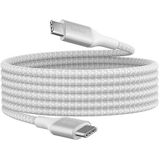 Belkin BoostCharge USB-C naar USB-C kabel, snel opladen met 240 W Power Delivery-technologie, USB-IF gecertificeerd, voor iPhone 15, MacBook Pro, Chromebook, Samsung Galaxy, iPad enz., 2 m, wit